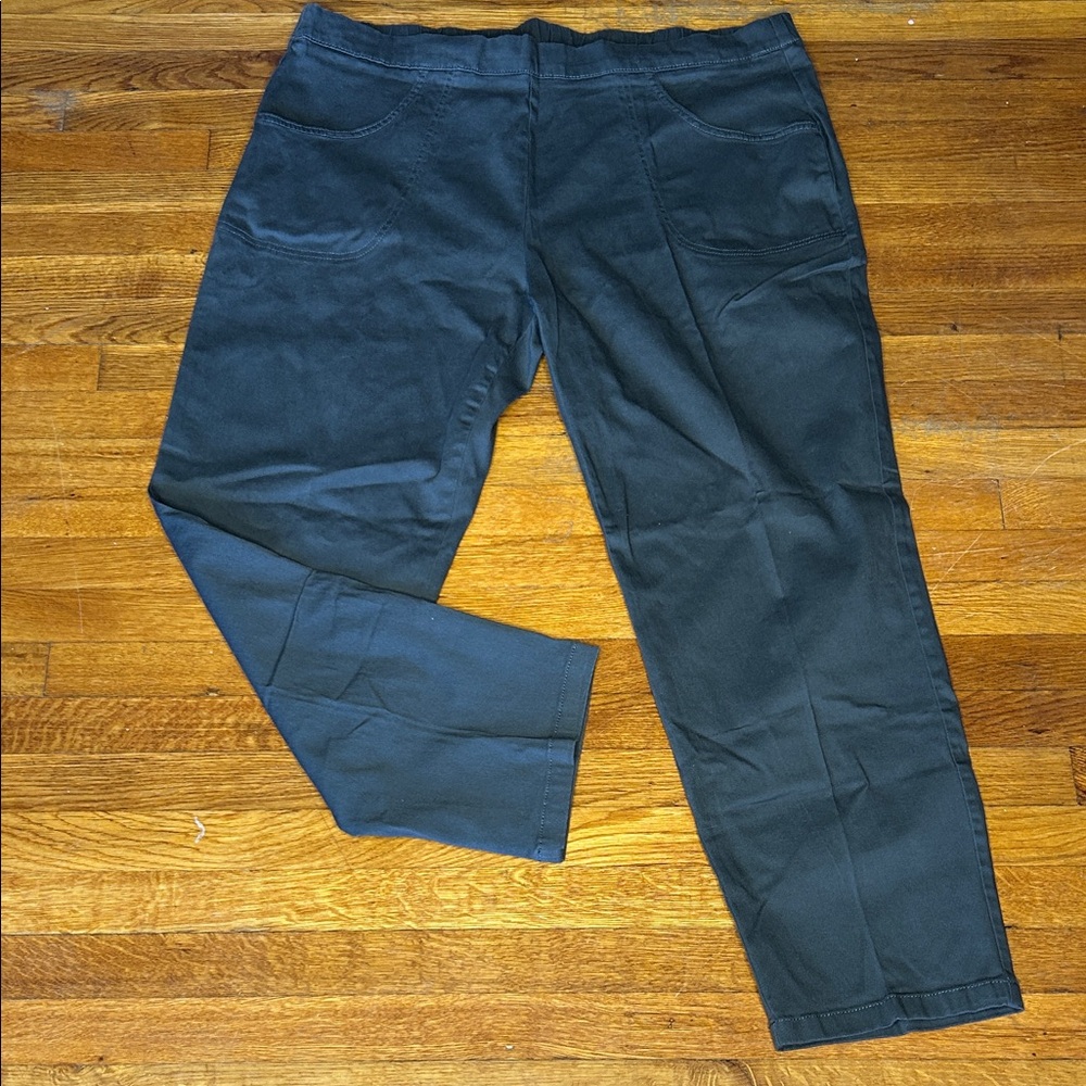 Women's Grey elastic-waist pants